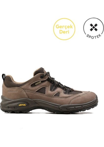 Gerçek Deri Vibram Taban Waterproof Erkek Trekking Bot Ve Ayakkabısı 11757N50T Kahverengi