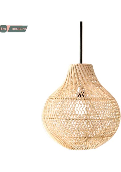 Rattan Dekoratif Sarkıt Avize 35X32 cm Naturel