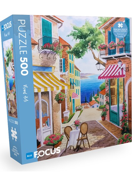 500 Parça Puzzle - Beautıful Coastal Town (Güzel Sahil Kasabası)