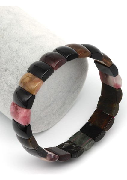 Turmalin Doğal Taş Bileklik 9 x 15 mm Özel Kesim