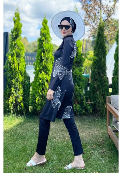 Likralı Tam Kapalı Tesettür Mayo 2208 Beyaz Rümeysa indirimleri