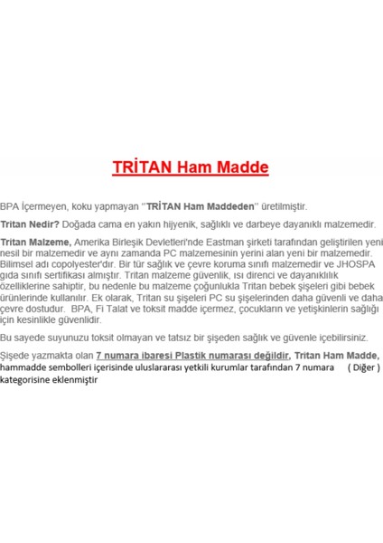 Soft Touch Tritan Su Matarası - 800ML