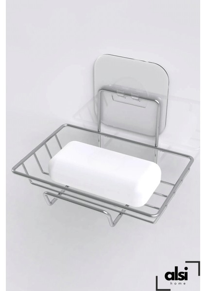 Yapışkanlı Dekoratif Sabunluk Banyo Düzenleyici Banyo Askı Aksesuar Sabunluk