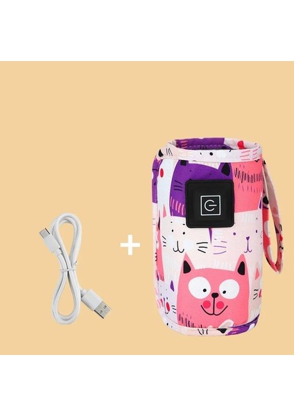 USB Biberon Süt Su Isıtıcı Seyahat Arabası Yalıtımlı Çanta Bebek Biberon Isıtıcı Yenidoğan Bebek Taşınabilir Şişe Besleme Isıtıcıları