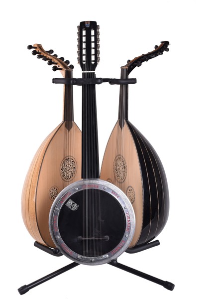 Leon Stand Üçlü Gitar Standı - 3'lü Saz Bağlama Gitar Ud Sehpası