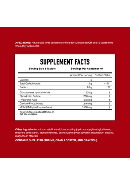 Move Free Advanced Plus Msm 120 Tablets