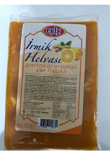 Irmik Helvası Portakalı ve Yer Fıstıklı 400GR fiyatları