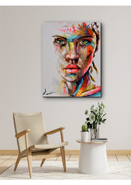 Soyut Afrikalı Kadın Art Kanvas Tablo Dekoratif Modern Soyut Minimalist Illüstrasyon fiyatları