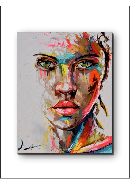 Soyut Afrikalı Kadın Art Kanvas Tablo Dekoratif Modern Soyut Minimalist Illüstrasyon modelleri