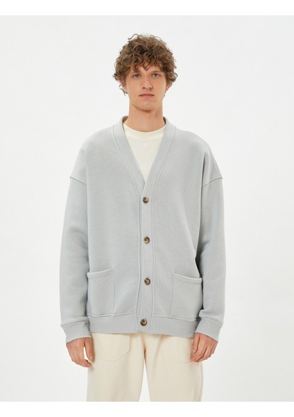 V Yaka Ceket Cep Detaylı Düğmeli modelleri