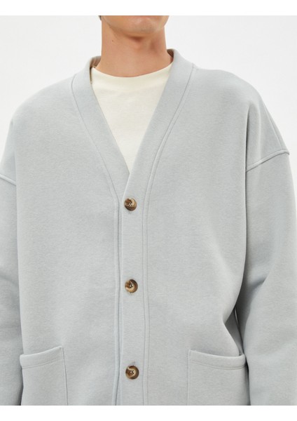 V Yaka Ceket Cep Detaylı Düğmeli indirimleri