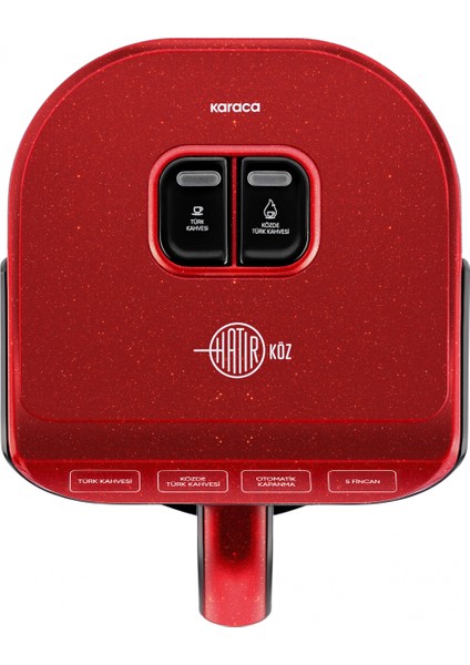 Hatır Közde Türk Kahvesi ve Türk Kahve Makinesi Rouge Red 5 Fincan Kapasiteli Bol Köpüklü indirimleri