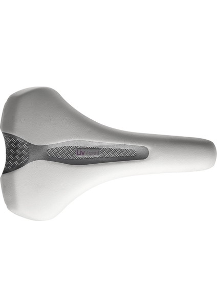 Lıv/gıant Connect Uprıght Saddle - White/gray