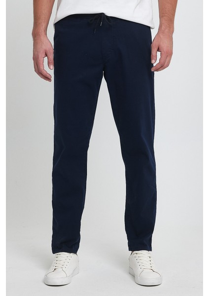 TheSeason Erkek Lacivert Renk Beli Lastikli Kaliteli Rahat Kesim Jogger Pantolon