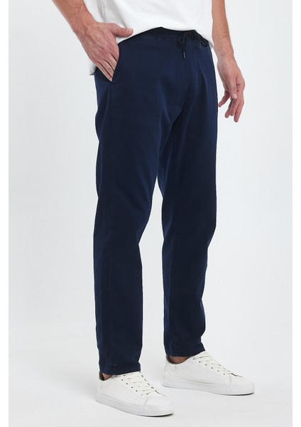 TheSeason Erkek Lacivert Renk Beli Lastikli Kaliteli Rahat Kesim Jogger Pantolon modelleri