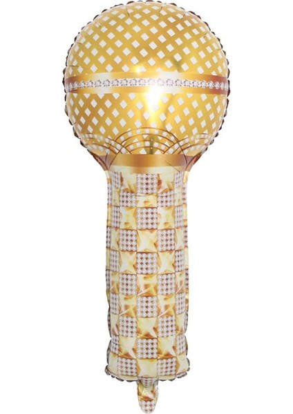 Mikrofon Folyo Balon Gold 84 cm