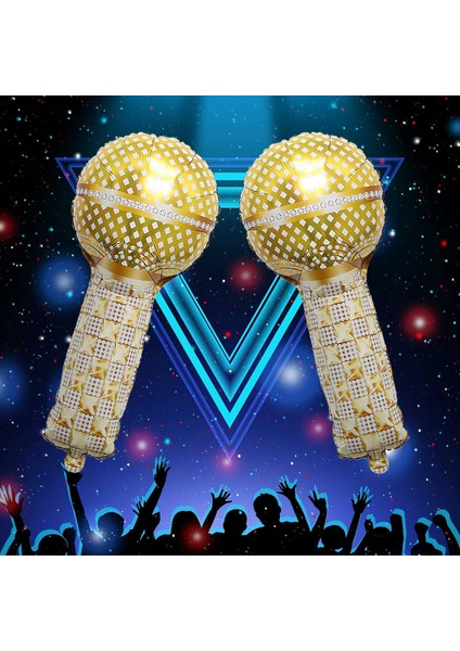 Mikrofon Folyo Balon Gold 84 cm fiyatları