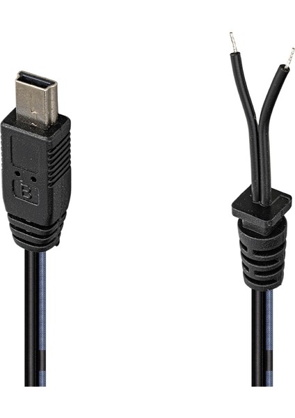 Weko Yerli Üretim 1.2 Metre 18/0.10BS*2F Mini USB Yedek Adaptör Kablosu