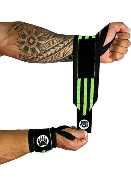 Bear Claw Fitness Crossfit Ağırlık Bilekliği ve Pro Knee Wraps Diz Bandajı / 2'li Pro Set