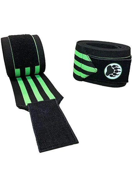 Bear Claw Fitness Crossfit Ağırlık Bilekliği ve Pro Knee Wraps Diz Bandajı / 2'li Pro Set