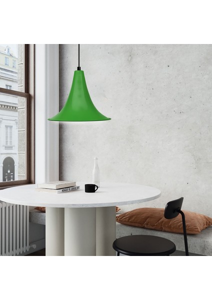 Derry Retro Yeşil Metal Sarkıt Cafe Restoran Ev Ofis AYD-3719