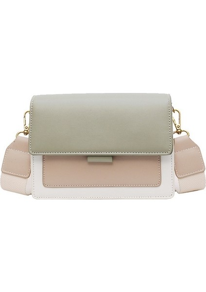 Moda Doku Taşınabilir Messenger Çanta Omuz Çantası Küçük Kare Çanta (Yurt Dışından)