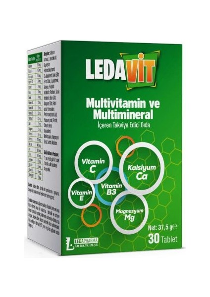Multivitamin Mineral 30 Tablet