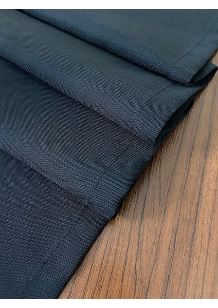 Polyester Keten Simli Runner Siyah 40X150CM