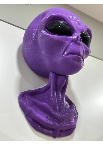 KemX3D Alien Uzaylı Duvar Dekorasyonu Veya Kulaklık Tutucu