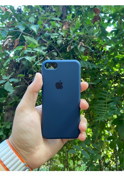 Meri Case Apple iPhone 7 ve 8 Uyumlu Logolu Içi Kadife Lansman Kılıf Arka Kapak