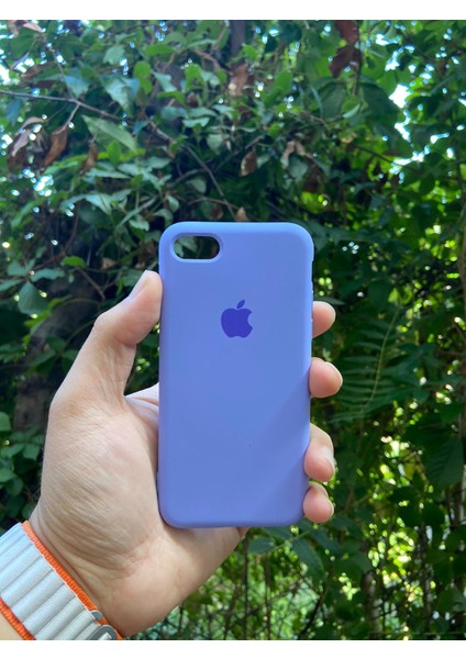 Meri Case Apple iPhone 7 ve 8 Uyumlu Logolu Içi Kadife Lansman Kılıf Arka Kapak