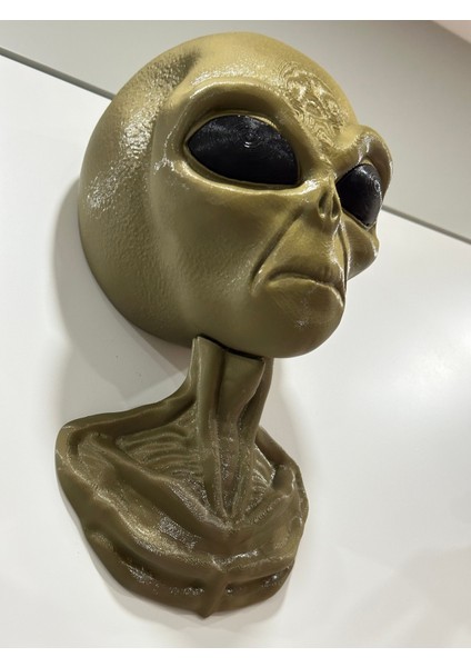 KemX3D Alien Uzaylı Duvar Dekorasyonu Veya Kulaklık Tutucu