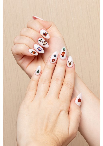 Fındıkkıran Yılbaşı Kurşun Asker Nail Art Tırnak Sticker Dövme