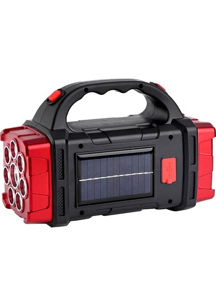 HB-1678 Solarlı USB Çıkışlı Şarj Edilebilir 38 Watt Kamp Feneri