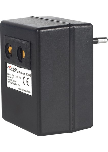 Powermaster PM-18706 220V-110V 20VA Ac/ac Dönüştürücü Transformatör