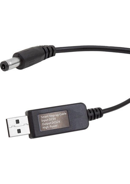 Powermaster PM-6053 USB To Dc 5.5*2.5mm Uçlu 12 Volt - 1 Amper 5 Volt To 12 Volt Çevirici Adaptör