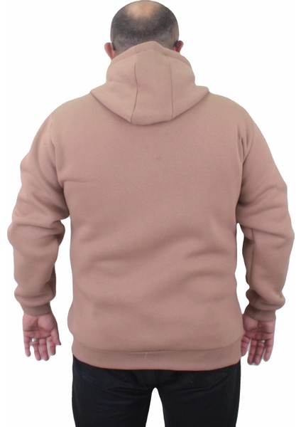 Mocgrande Fermuarlı Kapuşonlu Büyük Beden Sweat Adventure 23220 S.kahve fırsatları