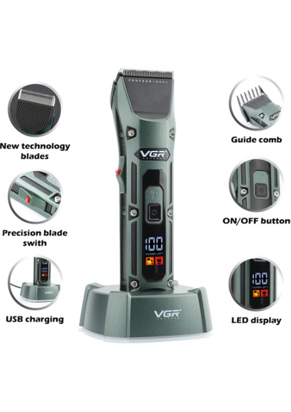 V-696 Profesyonel Popüler Salon Tipi Kuaför Saç Kesme Makinesi fiyatları