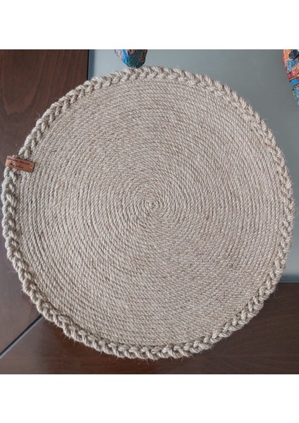 Dekoratif Örtü, Hasır Runner, Masa Örtüsü, Mutfak Örtüsü, Sehpa Konsol Örtüsü - 48X48 cm