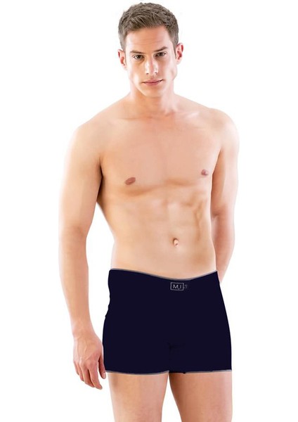 Emay Uzun Terletmeyen Dikişsiz Erkek Boxer Mavi