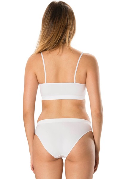 New Season Ince Ip Askılı Crop Top Büstiyer Crop Beyaz fiyatları