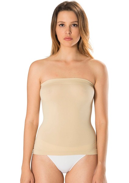 New Season Uzun Straplez Body Büstiyer Crop Ten