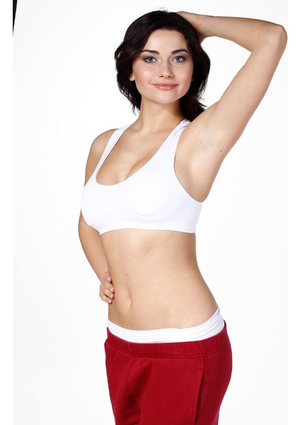 Kadın Kalın Askılı Pedli Sporcu Büstiyer Korse fırsatları