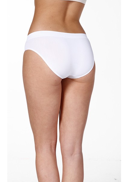 Dikişsiz Seamless Slip Bikini Kadın Toparlayıcı Külot Beyaz fırsatları