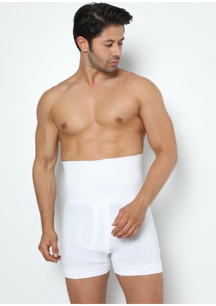 5 Adet Erkek Dikişsiz Yüksek Bel Göbek Toparlayıcı Sıkılaştırıcı Boxer Korse fiyatları