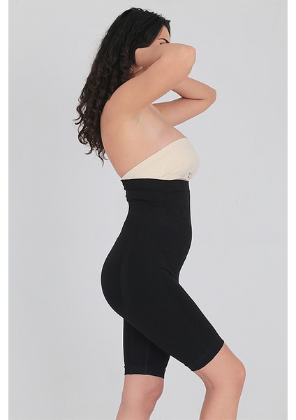 Kadın Ten Dikişsiz Yüksek Bel Toparlayıcı Slip Kadın Korse Siyah modelleri