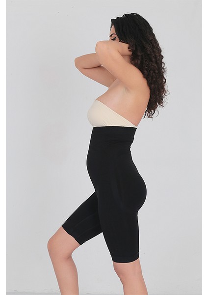 Kadın Ten Dikişsiz Yüksek Bel Toparlayıcı Slip Kadın Korse Siyah indirimleri