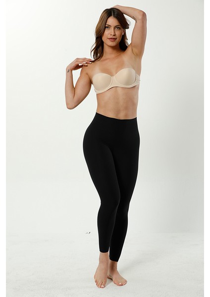 Kadın Siyah Lazer Kesim Dikişsiz 2 Beden Incelten Kadın Korse Tayt fiyatları