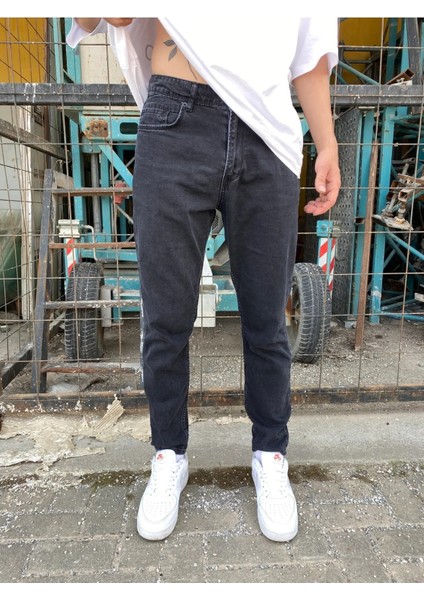 Basic Antrasit Mom Jean
