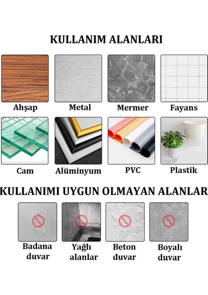 Çift Taraflı Bant Şeffaf Silikonlu Su Geçirmez Akrilik Montaj Bandı (5MX10MM) modelleri